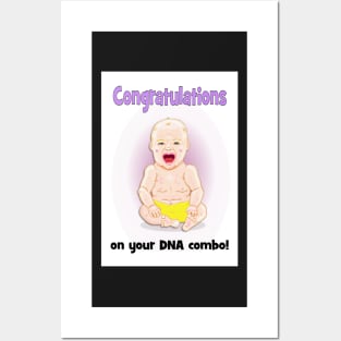 New baby - congratulations on your DNA combo Posters and Art